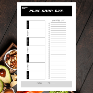 Plan It Like a Boss!!! Because your week's about to be cooked to perfection!!!: A Bold Weekly Meal Prep & Shopping List Planner for the Hungry, the Busy, and the Brilliant