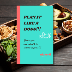 Plan It Like a Boss!!! Because your week's about to be cooked to perfection!!!: A Bold Weekly Meal Prep & Shopping List Planner for the Hungry, the Busy, and the Brilliant